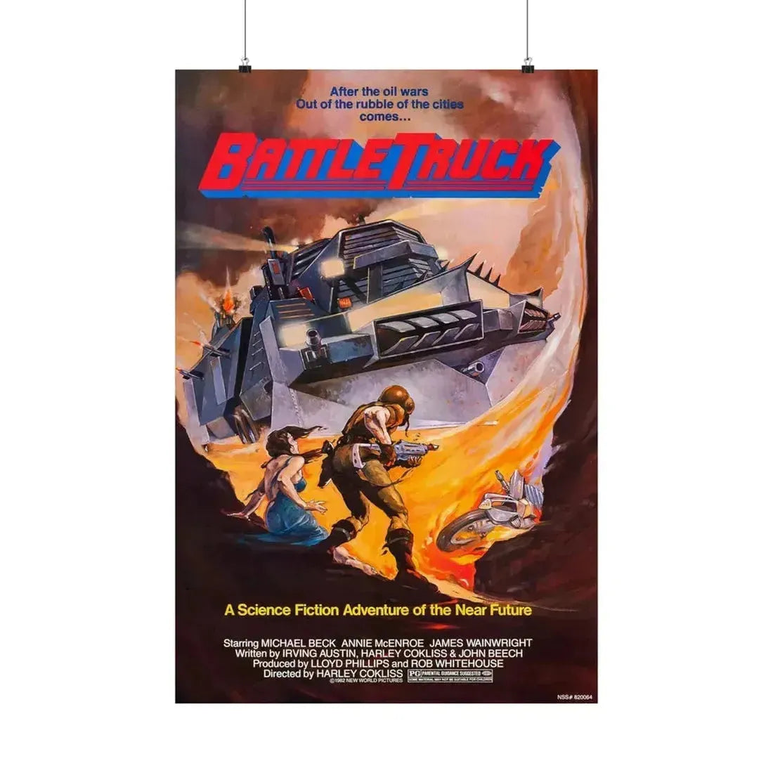 BATTLETRUCK (WARLORDS OF THE 21ST CENTURY) 1982 - Paper Movie Poster 24″ x 36″ Matte - The Sticker Space