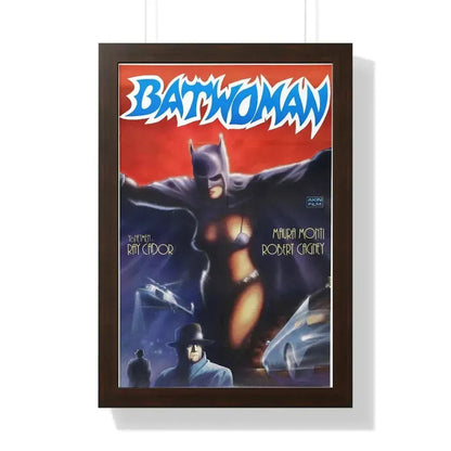 BATWOMAN 1968 - Framed Movie Poster 16″ x 24″ Walnut - The Sticker Space