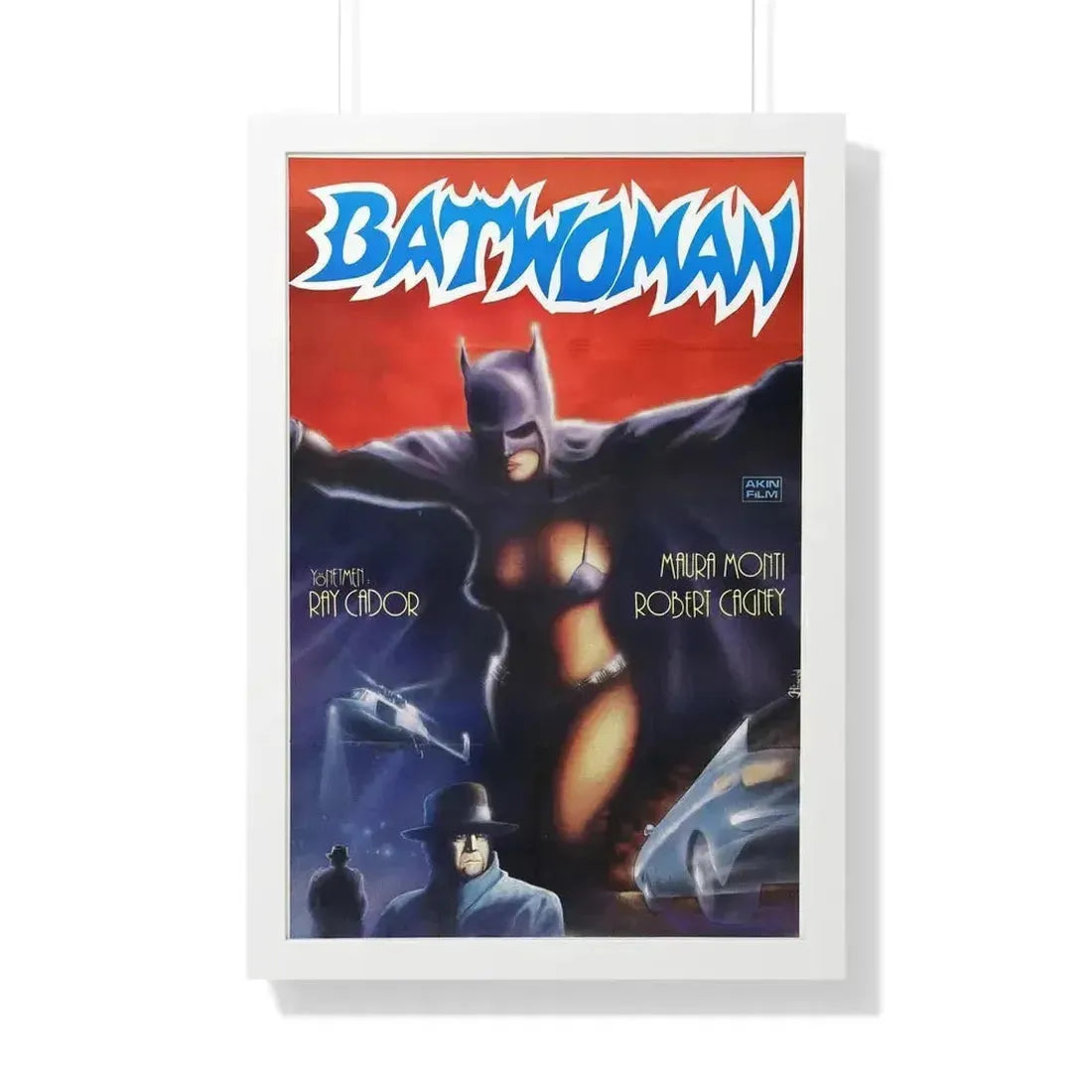 BATWOMAN 1968 - Framed Movie Poster 20" x 30" White - The Sticker Space