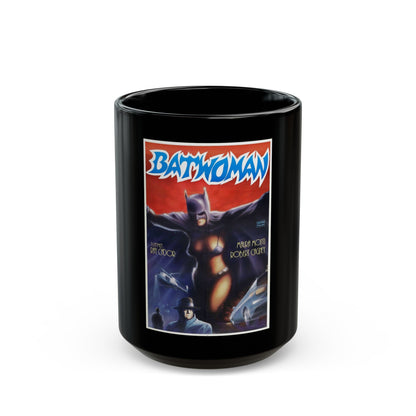 BATWOMAN 1968 Movie Poster - Black Coffee Mug-15oz-The Sticker Space