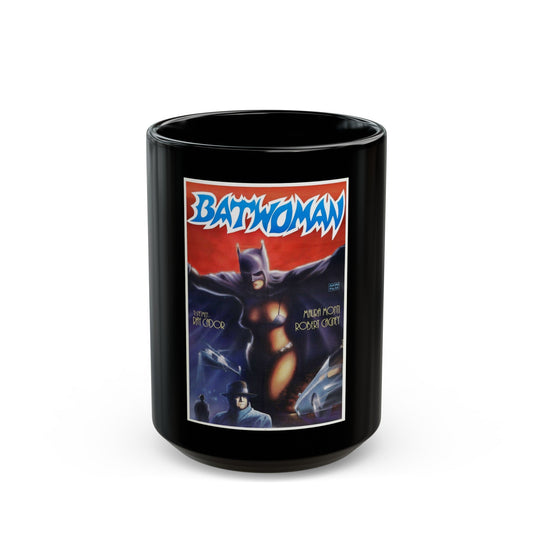 BATWOMAN 1968 Movie Poster - Black Coffee Mug-15oz-The Sticker Space