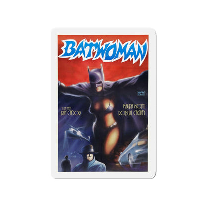 BATWOMAN 1968 Movie Poster - Die-Cut Magnet-3" x 3"-The Sticker Space