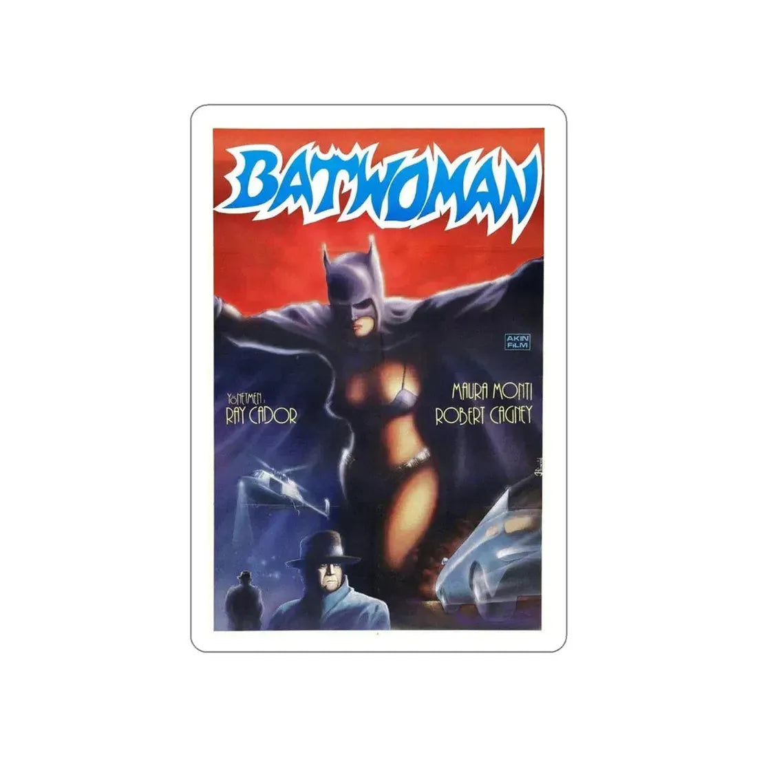 BATWOMAN 1968 Movie Poster STICKER Vinyl Die-Cut Decal 6 Inch - The Sticker Space