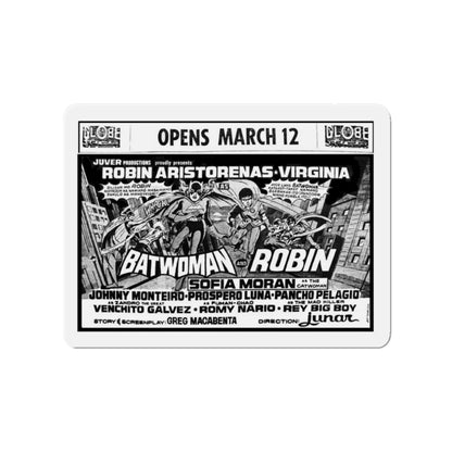 BATWOMAN AND ROBIN 1972 Movie Poster - Die-Cut Magnet-4" x 4"-The Sticker Space