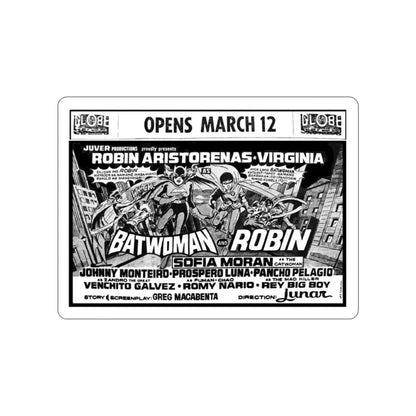BATWOMAN AND ROBIN 1972 Movie Poster STICKER Vinyl Die-Cut Decal - The Sticker Space