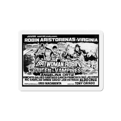 BATWOMAN AND ROBIN MEET THE QUEEN OF THE VAMPIRES 1972 Movie Poster - Refrigerator Magnet - The Sticker Space