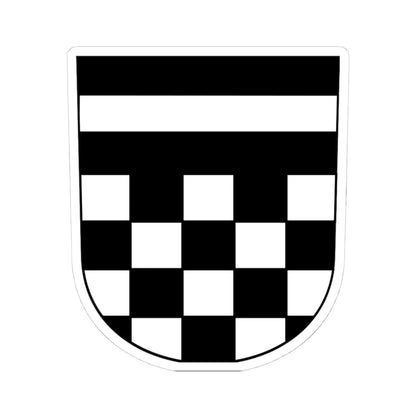 Batzberg-ZH-blazon (Switzerland) (Coat of Arms) STICKER Vinyl Kiss-Cut Decal 4 Inch White - The Sticker Space