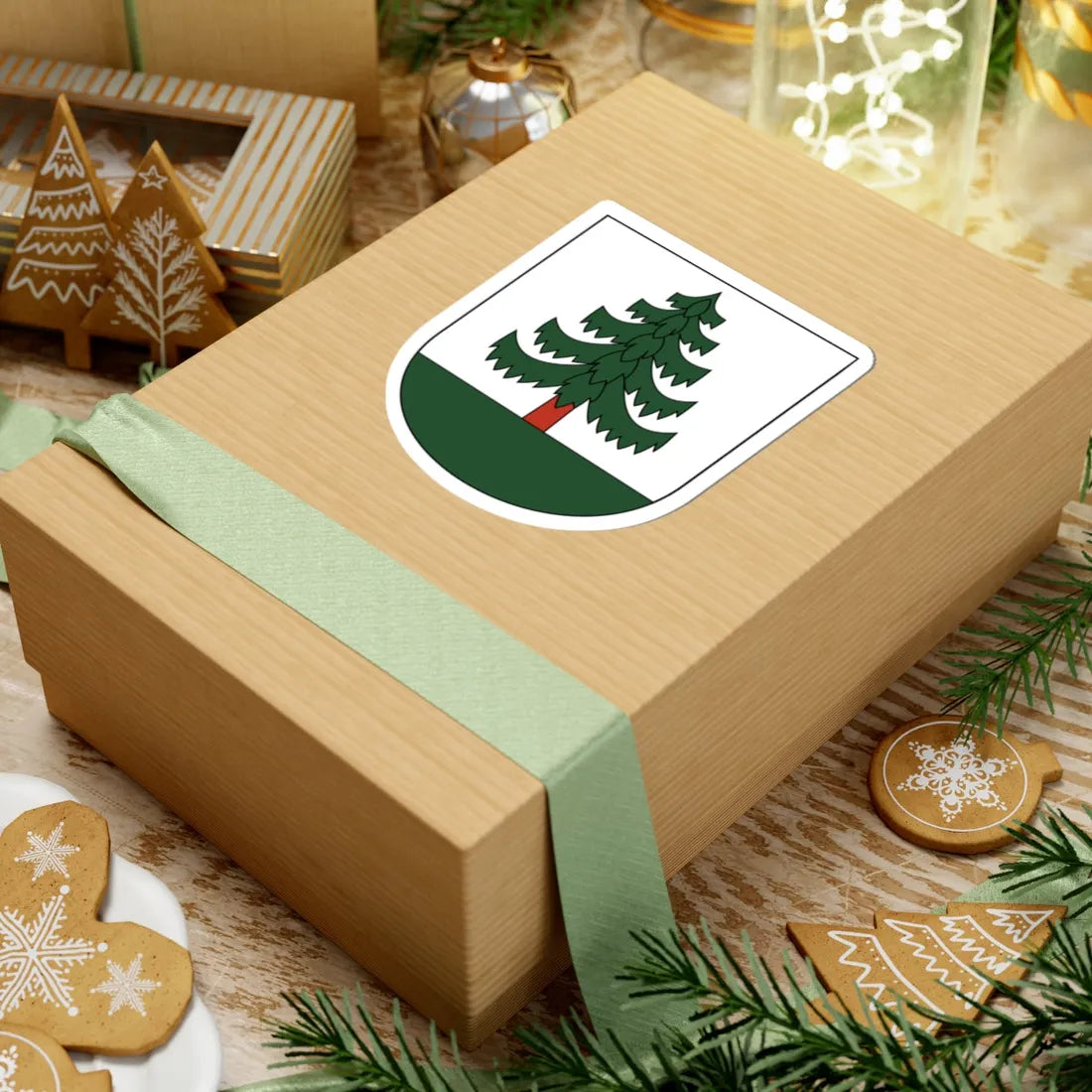 Bauma-blazon (Switzerland) (Coat of Arms) STICKER Vinyl Kiss-Cut Decal - The Sticker Space