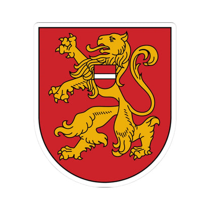 Bauska COA (Latvia) (Coat of Arms) STICKER Vinyl Kiss-Cut Decal 3 Inch White - The Sticker Space