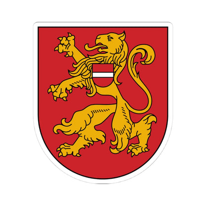 Bauska COA (Latvia) (Coat of Arms) STICKER Vinyl Kiss-Cut Decal 4 Inch White - The Sticker Space