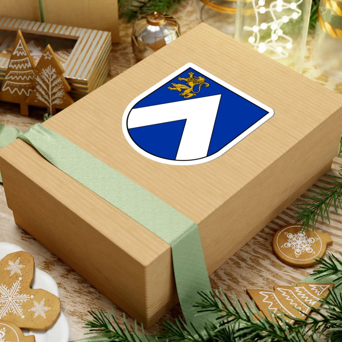 Bauskas novads COA (Latvia) (Coat of Arms) STICKER Vinyl Kiss-Cut Decal - The Sticker Space