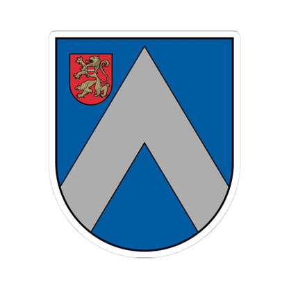Bauskas rajona ģerbonis (Latvia) (Coat of Arms) STICKER Vinyl Kiss-Cut Decal 4 Inch White - The Sticker Space