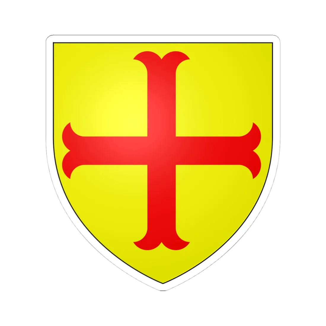 Bauvin - Nord 59 (France) (Coat of Arms) STICKER Vinyl Kiss-Cut Decal 4 Inch White - The Sticker Space