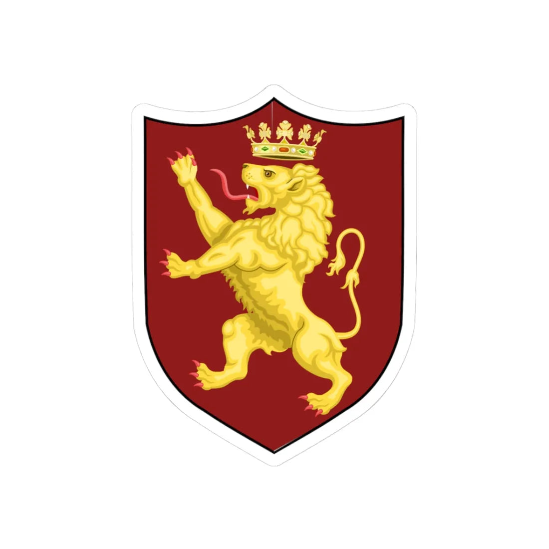 Bavari Genova-Stemma (Italy) (Coat of Arms) STICKER Vinyl Kiss-Cut Decal 3 Inch White - The Sticker Space