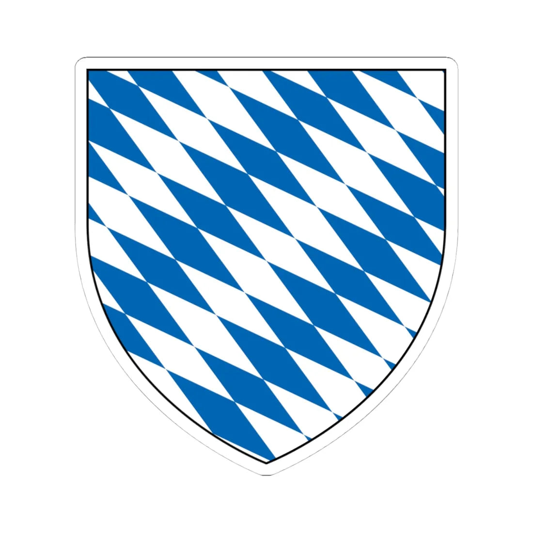Bavaria Arms (Germany) (Coat of Arms) STICKER Vinyl Kiss-Cut Decal 4 Inch White - The Sticker Space