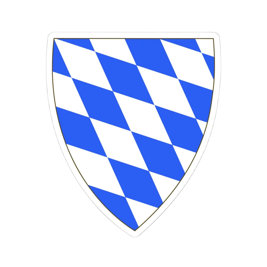 Bavaria Wittelsbach coa medieval (Germany) (Coat of Arms) STICKER Vinyl Kiss-Cut Decal 4 Inch White - The Sticker Space