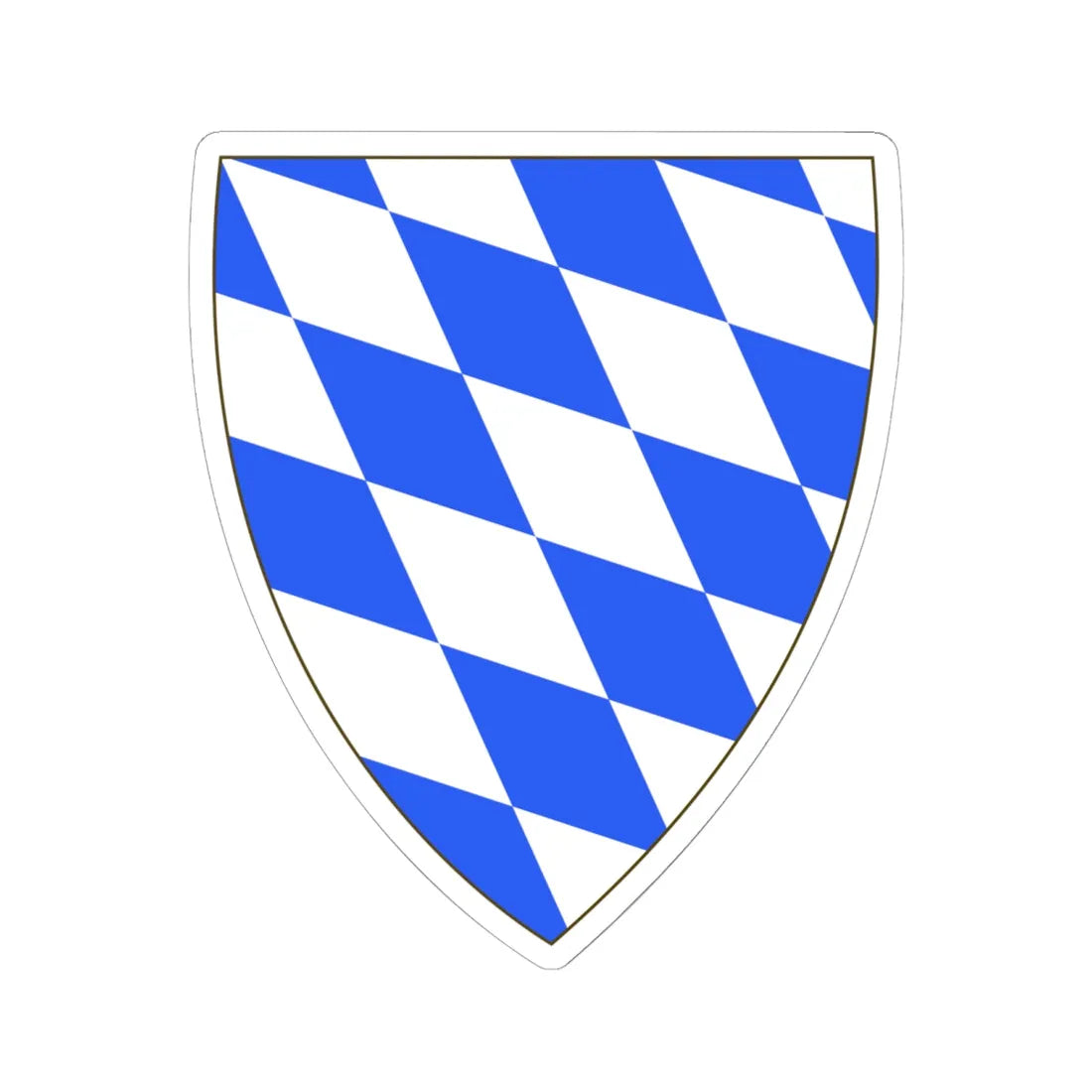 Bavaria Wittelsbach coa medieval (Germany) (Coat of Arms) STICKER Vinyl Kiss-Cut Decal 6 Inch White - The Sticker Space