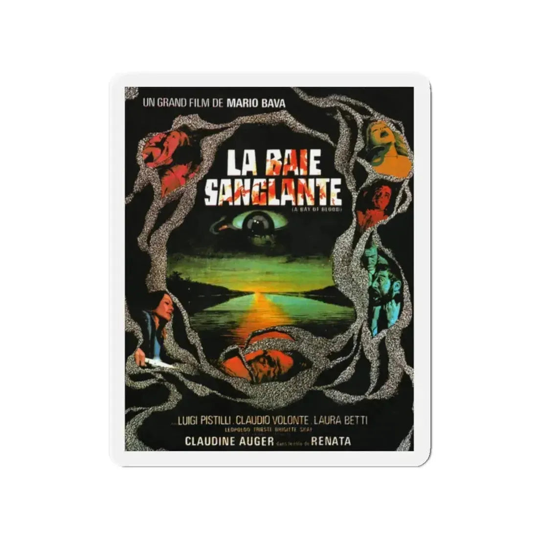 BAY OF BLOOD 1971 Movie Poster - Refrigerator Magnet 2 Inch - The Sticker Space