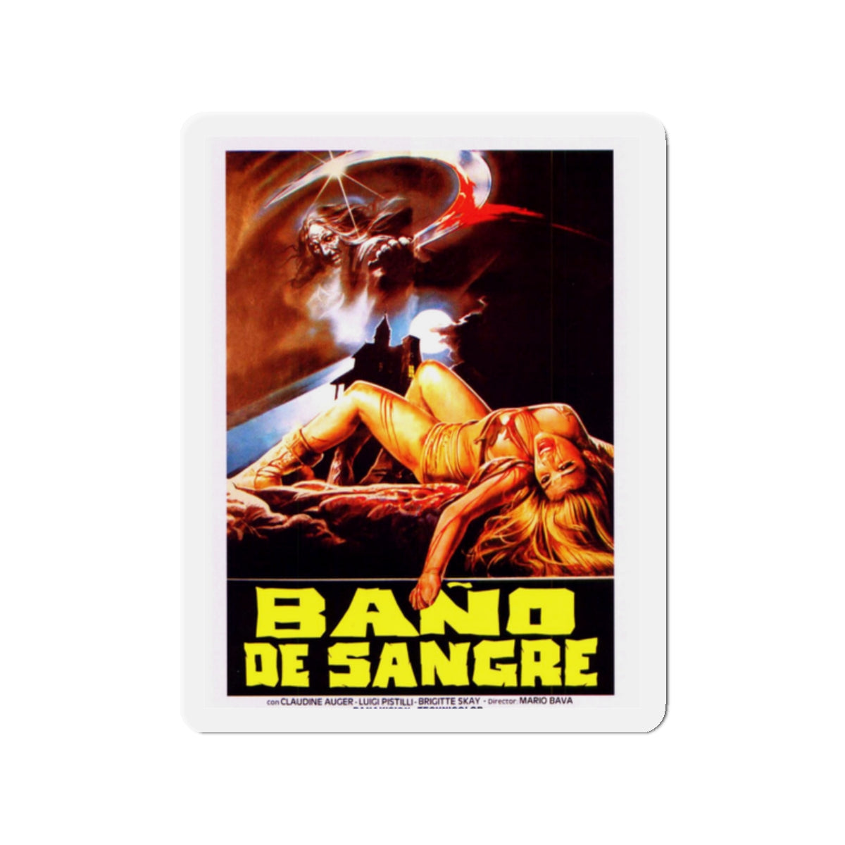 BAY OF BLOOD (ARGENTINA) 1971 Movie Poster - Die-Cut Magnet-2" x 2"-The Sticker Space