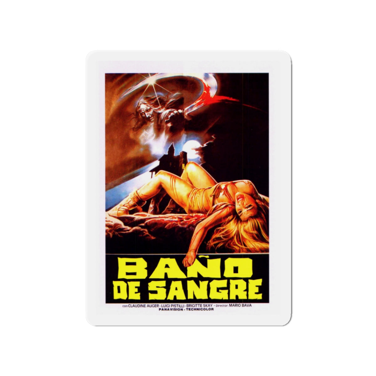 BAY OF BLOOD (ARGENTINA) 1971 Movie Poster - Die-Cut Magnet-3" x 3"-The Sticker Space