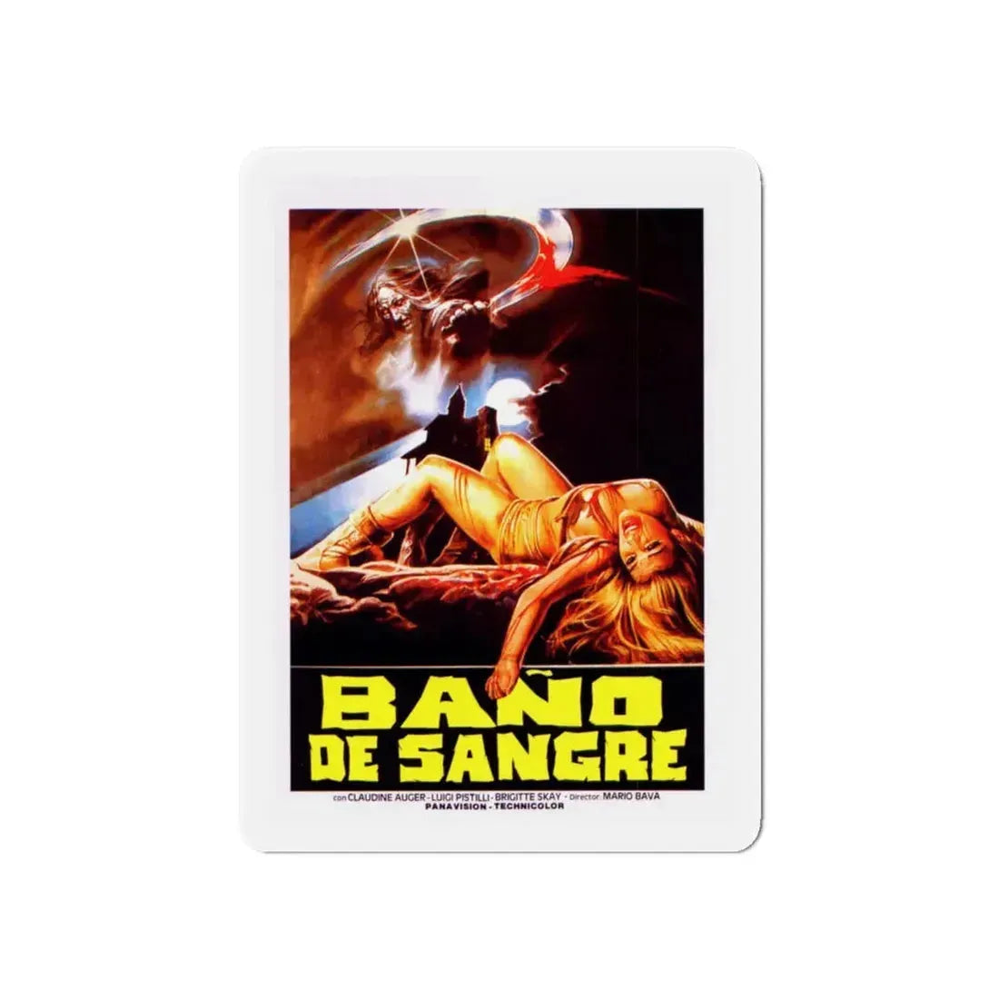 BAY OF BLOOD (ARGENTINA) 1971 Movie Poster - Refrigerator Magnet 6 Inch - The Sticker Space