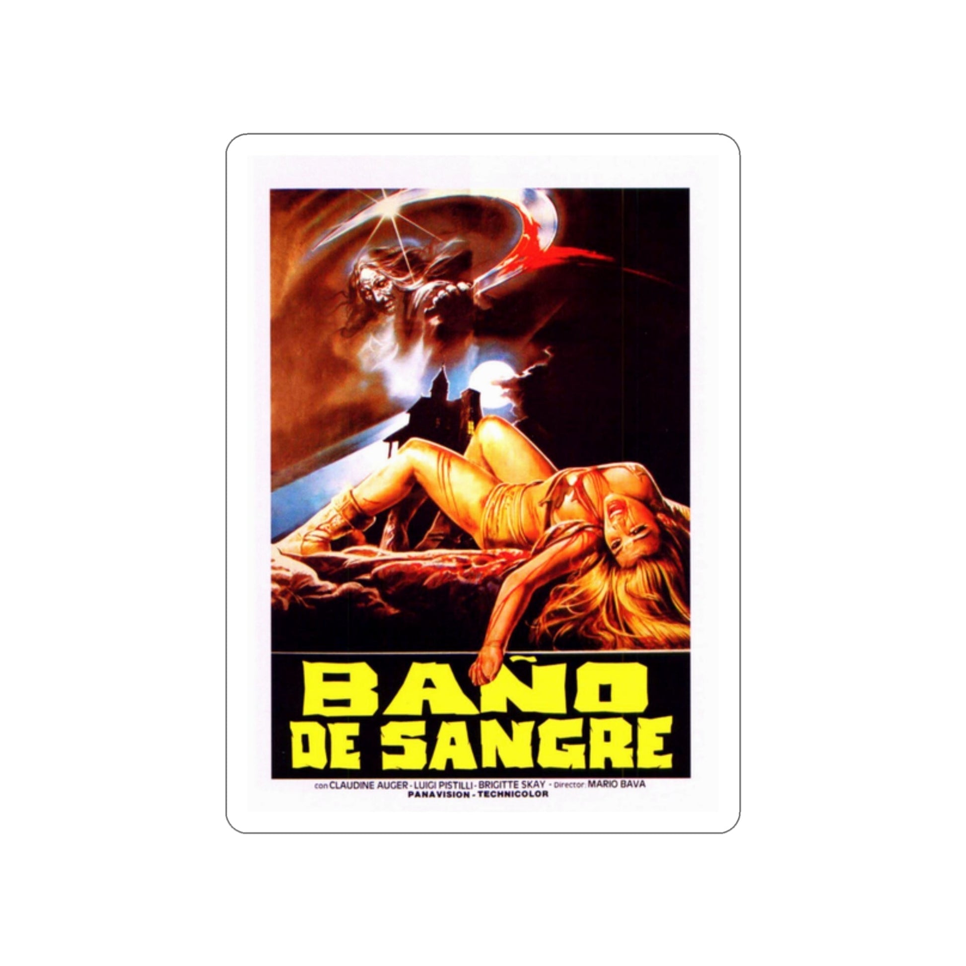 BAY OF BLOOD (ARGENTINA) 1971 Movie Poster STICKER Vinyl Die-Cut Decal-2 Inch-The Sticker Space