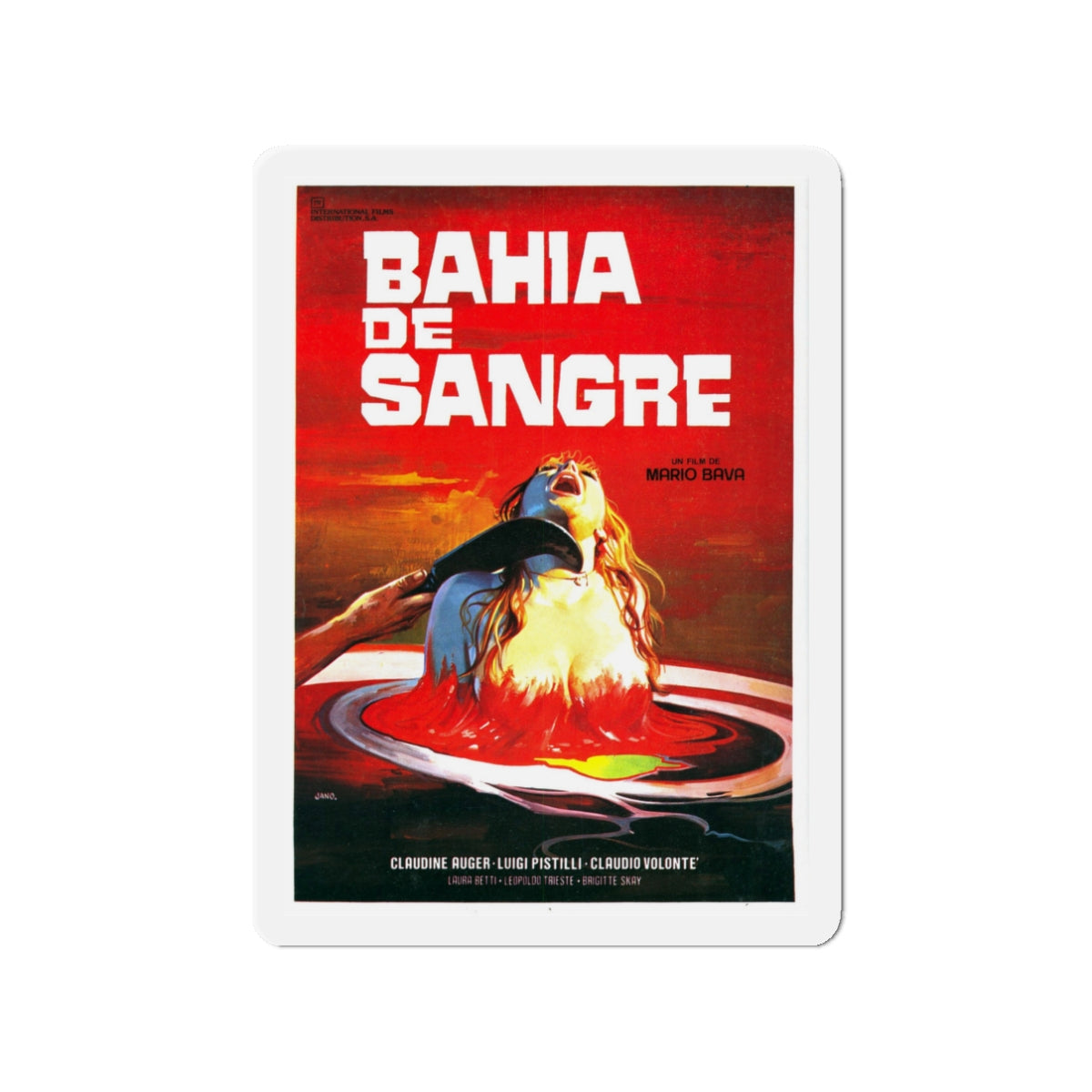 BAY OF BLOOD (ITALIAN) 1971 Movie Poster - Die-Cut Magnet-3" x 3"-The Sticker Space