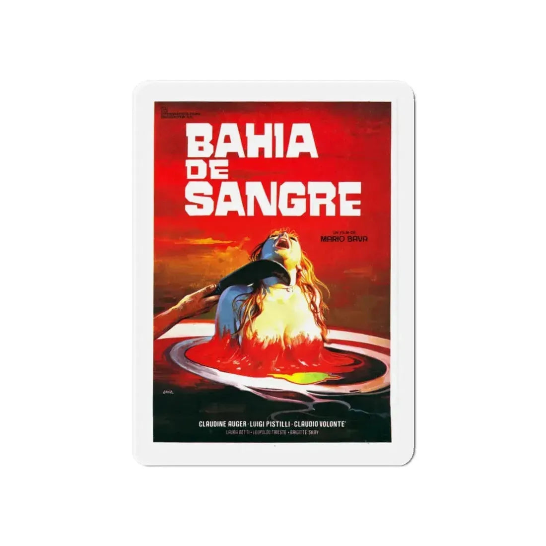 BAY OF BLOOD (ITALIAN) 1971 Movie Poster - Refrigerator Magnet 6 Inch - The Sticker Space