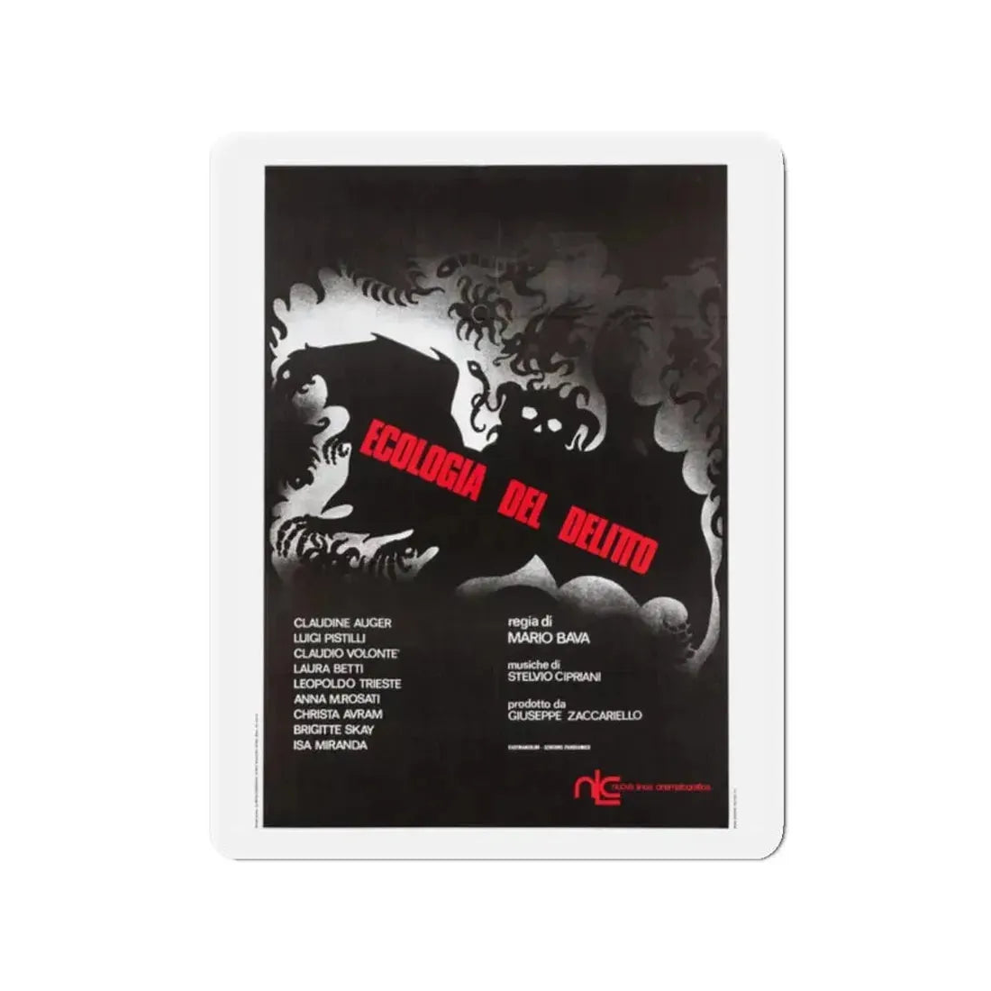 BAY OF BLOOD (ITALIAN) 3 1971 Movie Poster - Refrigerator Magnet 2 Inch - The Sticker Space