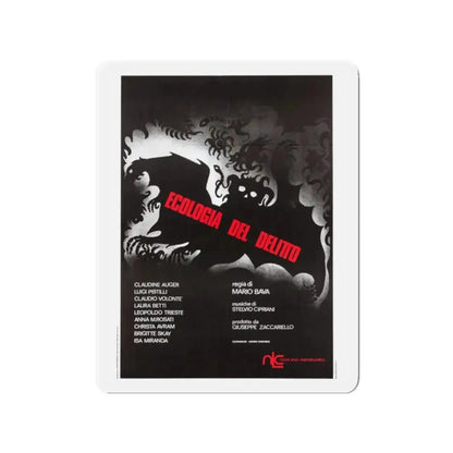 BAY OF BLOOD (ITALIAN) 3 1971 Movie Poster - Refrigerator Magnet 2 Inch - The Sticker Space