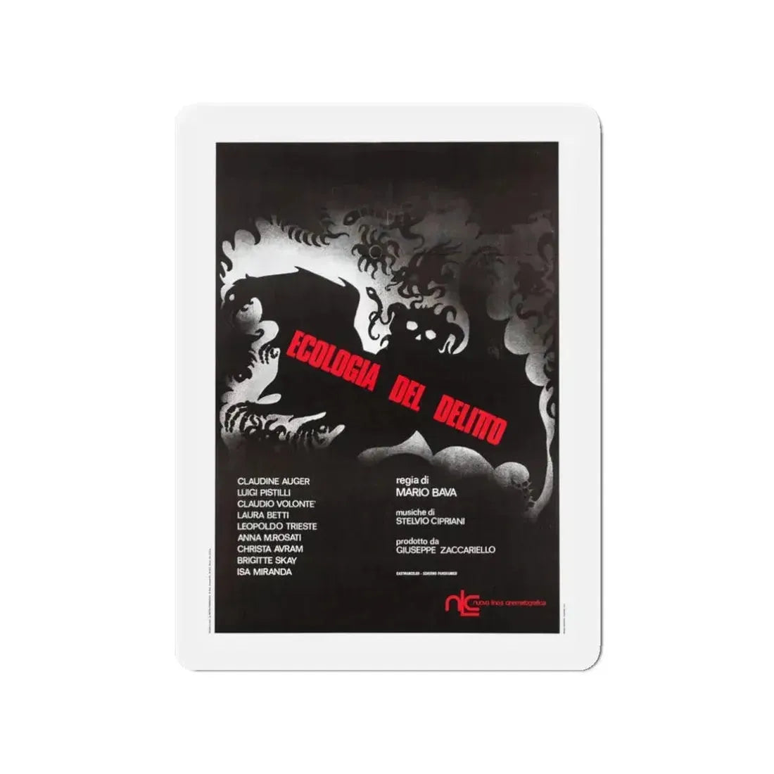 BAY OF BLOOD (ITALIAN) 3 1971 Movie Poster - Refrigerator Magnet 3 Inch - The Sticker Space