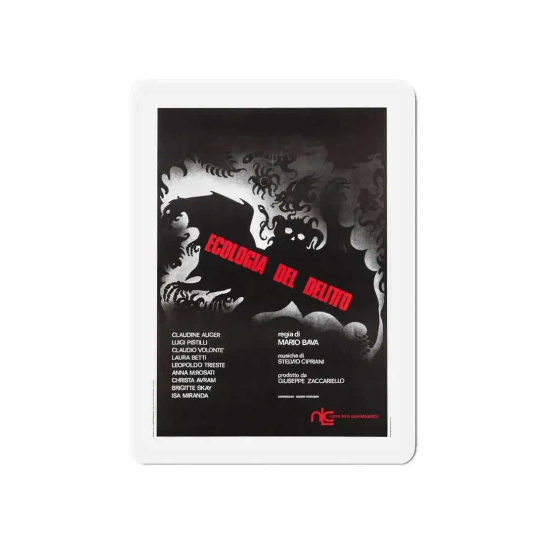 BAY OF BLOOD (ITALIAN) 3 1971 Movie Poster - Refrigerator Magnet 6 Inch - The Sticker Space