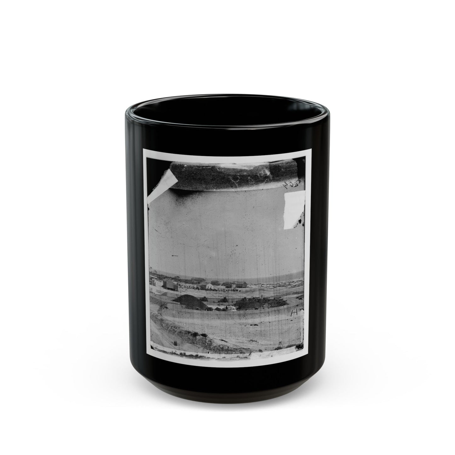 Bay Point, South Carolina. Fort Beauregard (U.S. Civil War) Black Coffee Mug-15oz-The Sticker Space