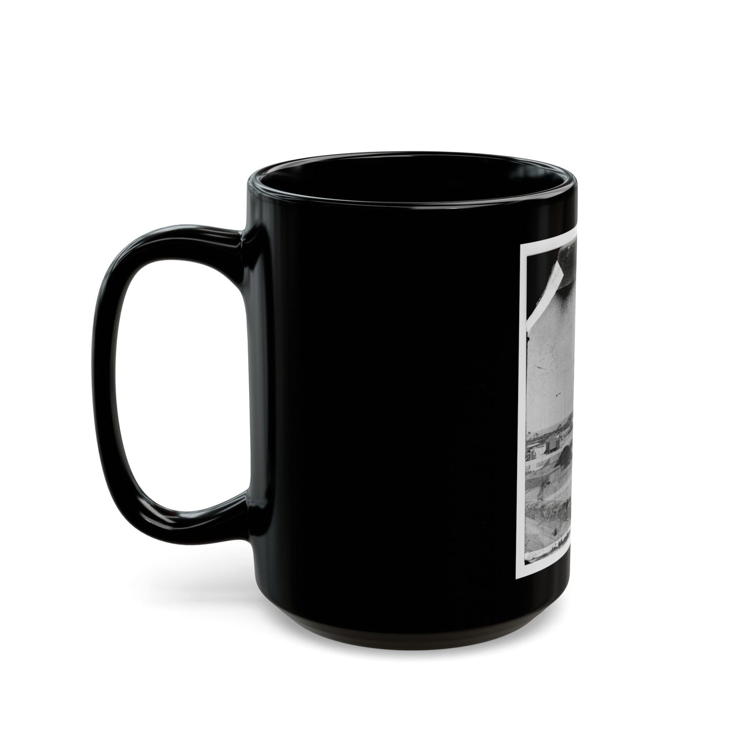 Bay Point, South Carolina. Fort Beauregard (U.S. Civil War) Black Coffee Mug-The Sticker Space