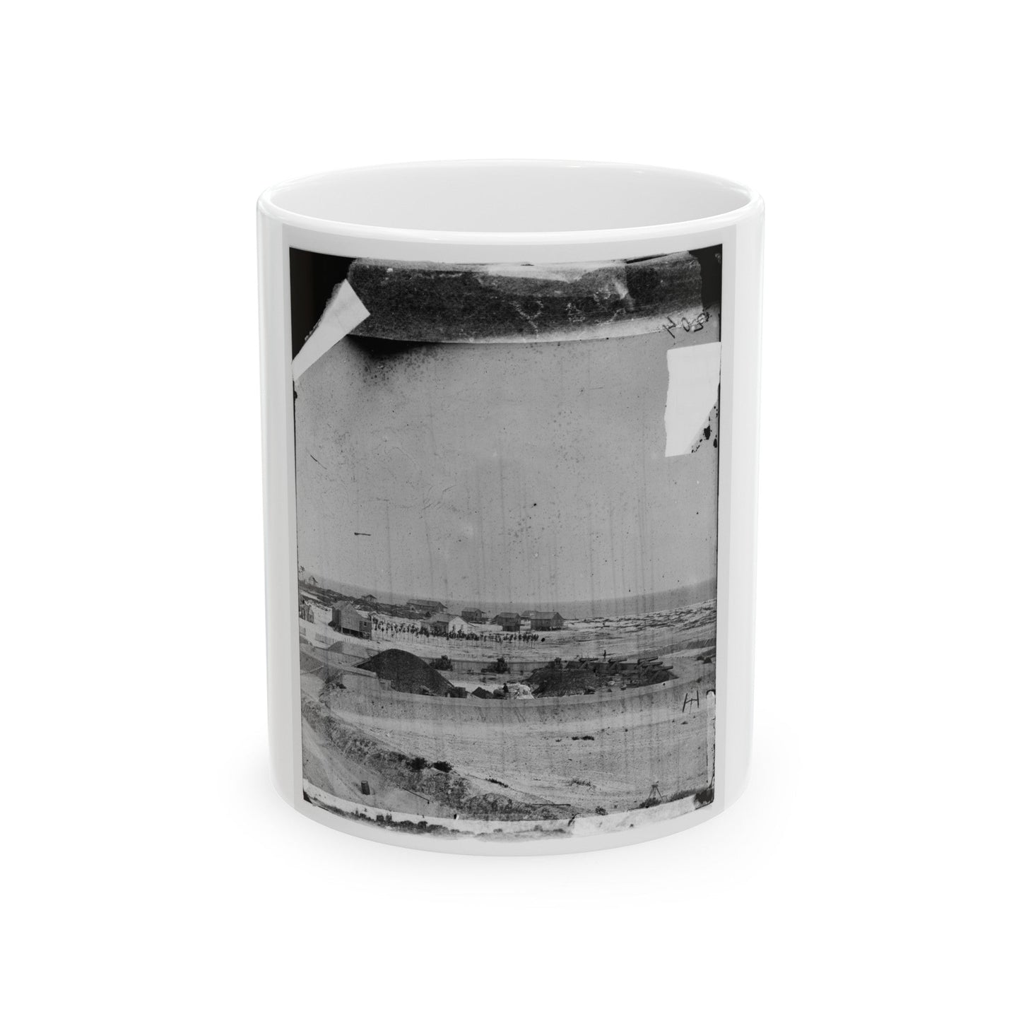 Bay Point, South Carolina. Fort Beauregard (U.S. Civil War) White Coffee Mug-11oz-The Sticker Space