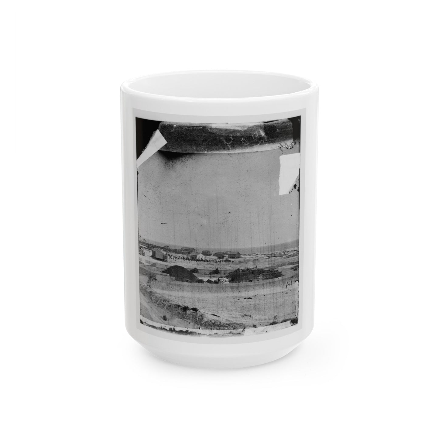 Bay Point, South Carolina. Fort Beauregard (U.S. Civil War) White Coffee Mug-15oz-The Sticker Space