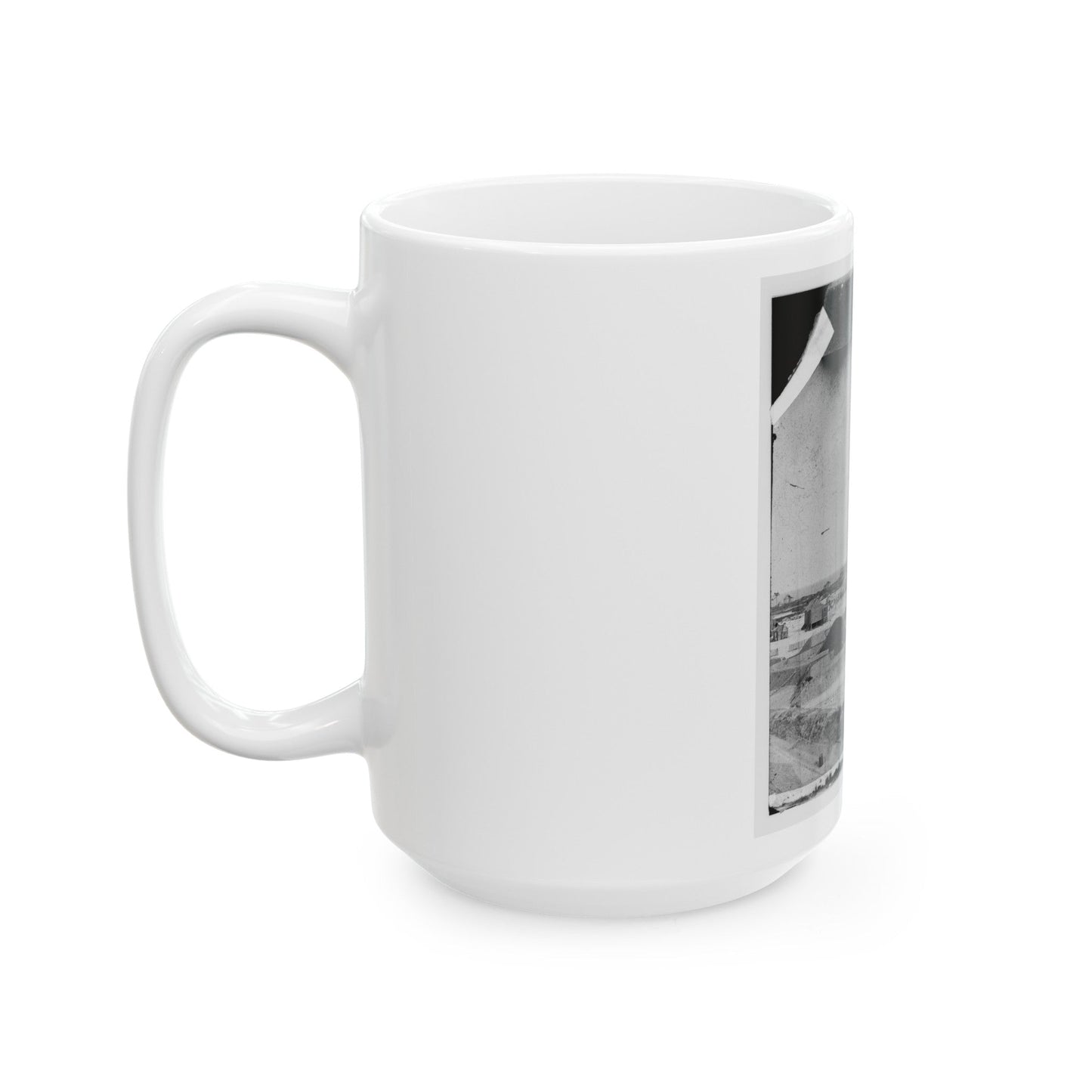 Bay Point, South Carolina. Fort Beauregard (U.S. Civil War) White Coffee Mug-The Sticker Space