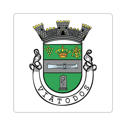 BCL-viatodos (Portugal) (Coat of Arms) STICKER Vinyl Kiss-Cut Decal 3 Inch White - The Sticker Space