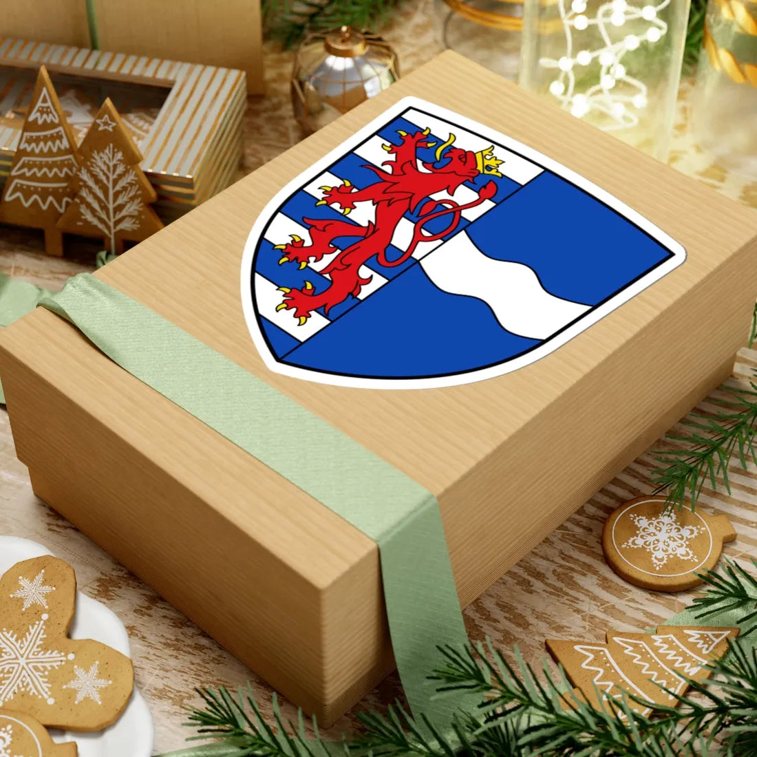 BE Amel COA (Belgium) (Coat of Arms) STICKER Vinyl Kiss-Cut Decal - The Sticker Space