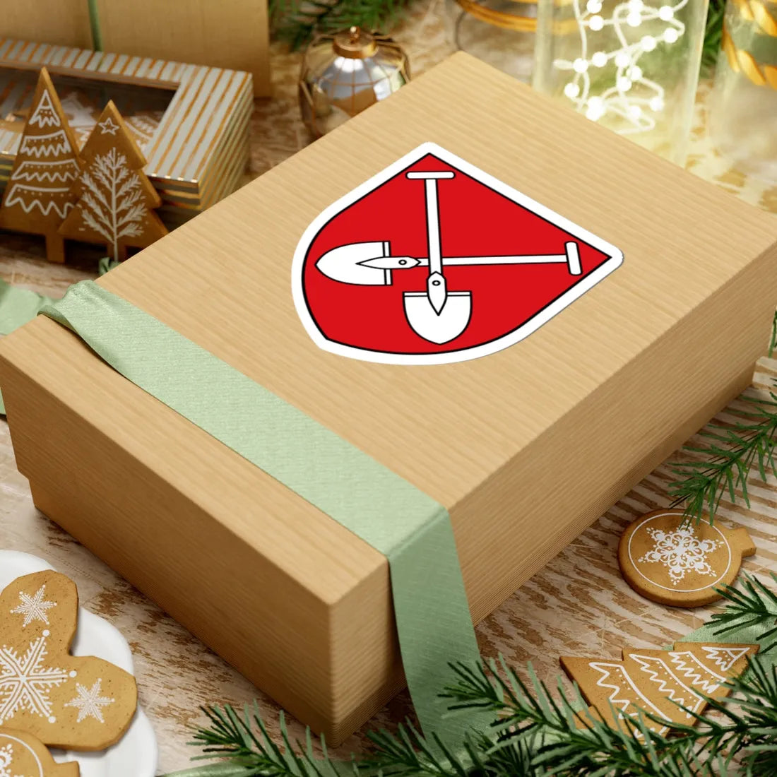 BE Buetgenbach COA (Belgium) (Coat of Arms) STICKER Vinyl Kiss-Cut Decal - The Sticker Space