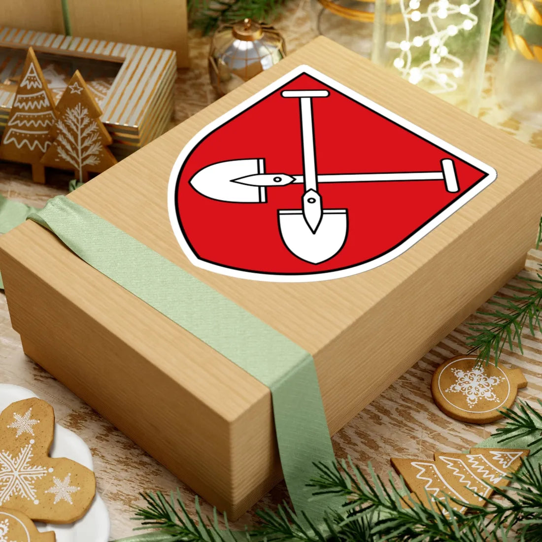 BE Buetgenbach COA (Belgium) (Coat of Arms) STICKER Vinyl Kiss-Cut Decal - The Sticker Space