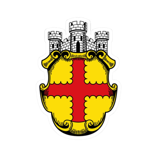 BE Eupen COA (Belgium) (Coat of Arms) STICKER Vinyl Kiss-Cut Decal 2 Inch White - The Sticker Space