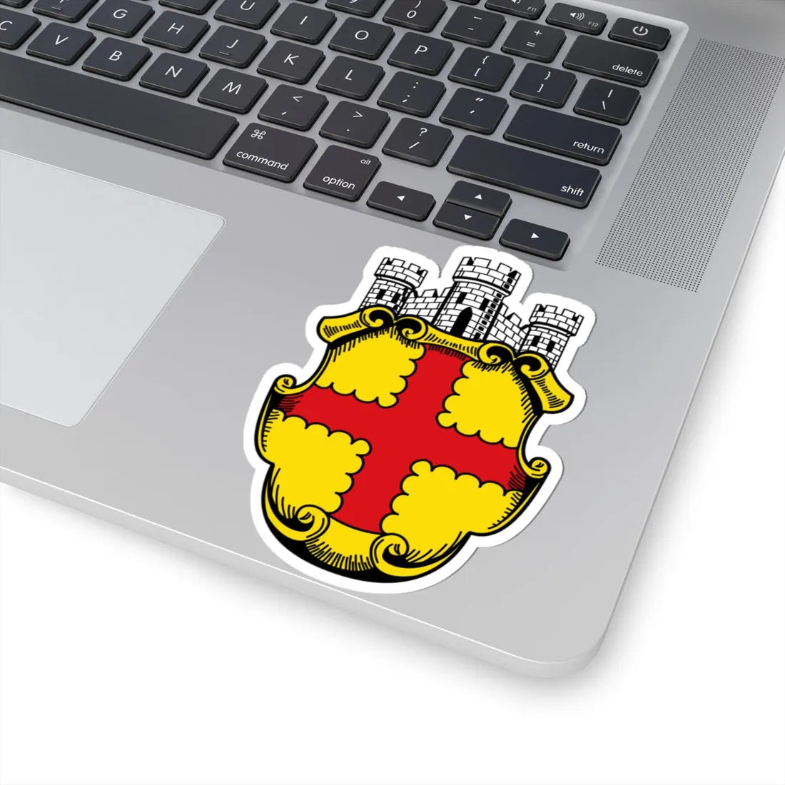 BE Eupen COA (Belgium) (Coat of Arms) STICKER Vinyl Kiss-Cut Decal - The Sticker Space