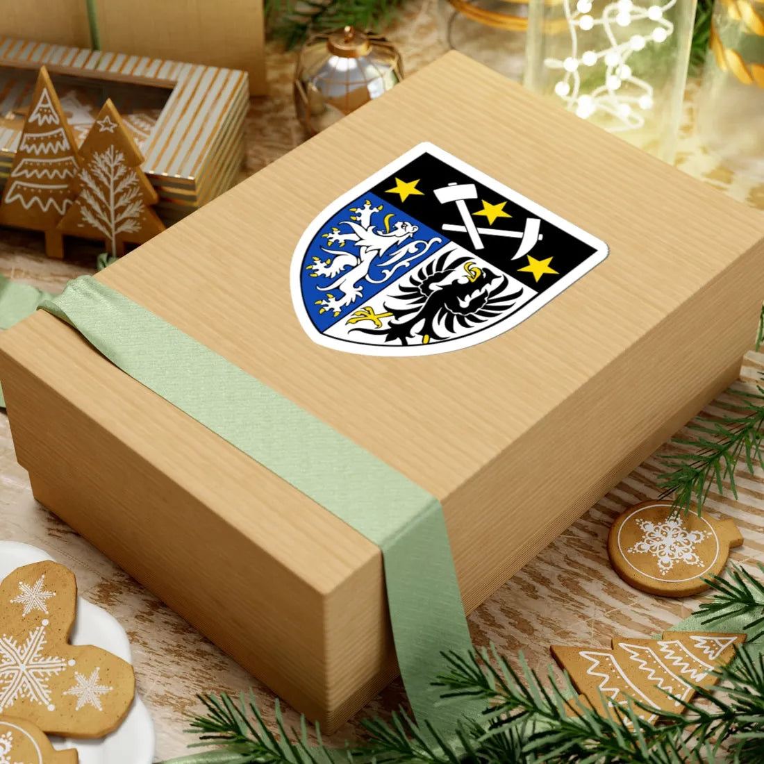 BE Kelmis COA (Belgium) (Coat of Arms) STICKER Vinyl Kiss-Cut Decal - The Sticker Space