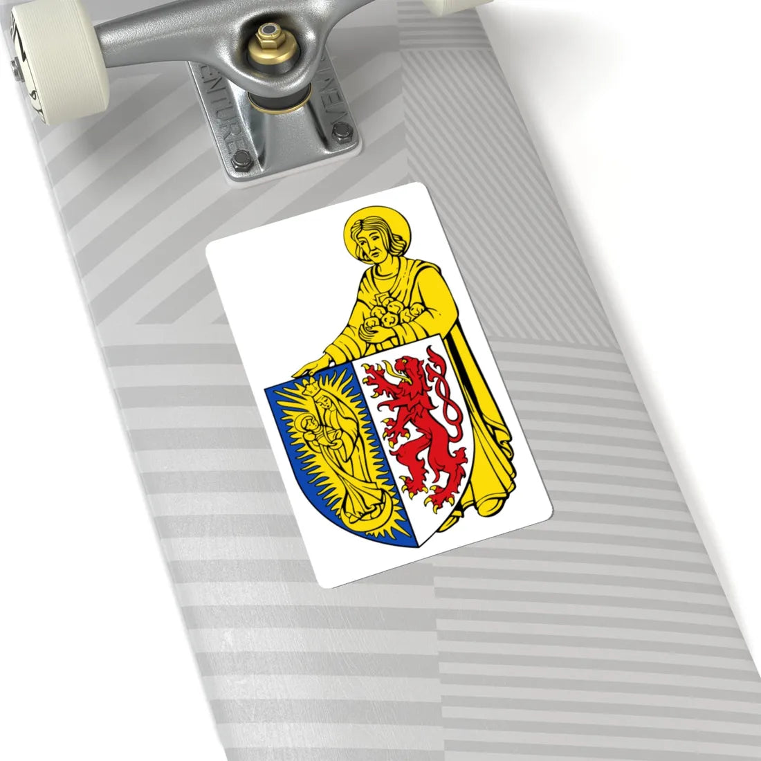BE Lontzen COA (Belgium) (Coat of Arms) STICKER Vinyl Kiss-Cut Decal - The Sticker Space