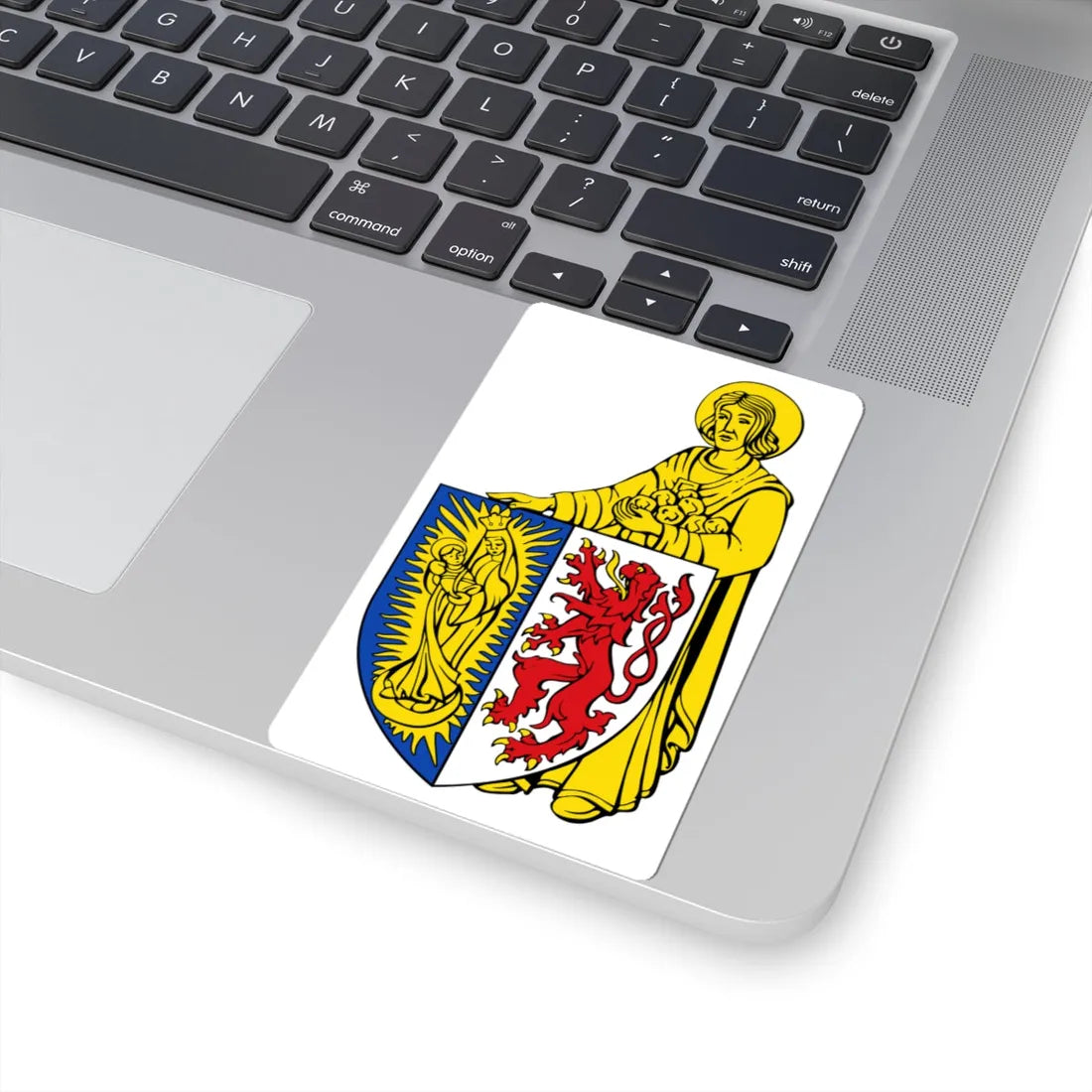 BE Lontzen COA (Belgium) (Coat of Arms) STICKER Vinyl Kiss-Cut Decal - The Sticker Space