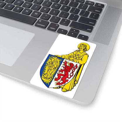 BE Lontzen COA (Belgium) (Coat of Arms) STICKER Vinyl Kiss-Cut Decal - The Sticker Space