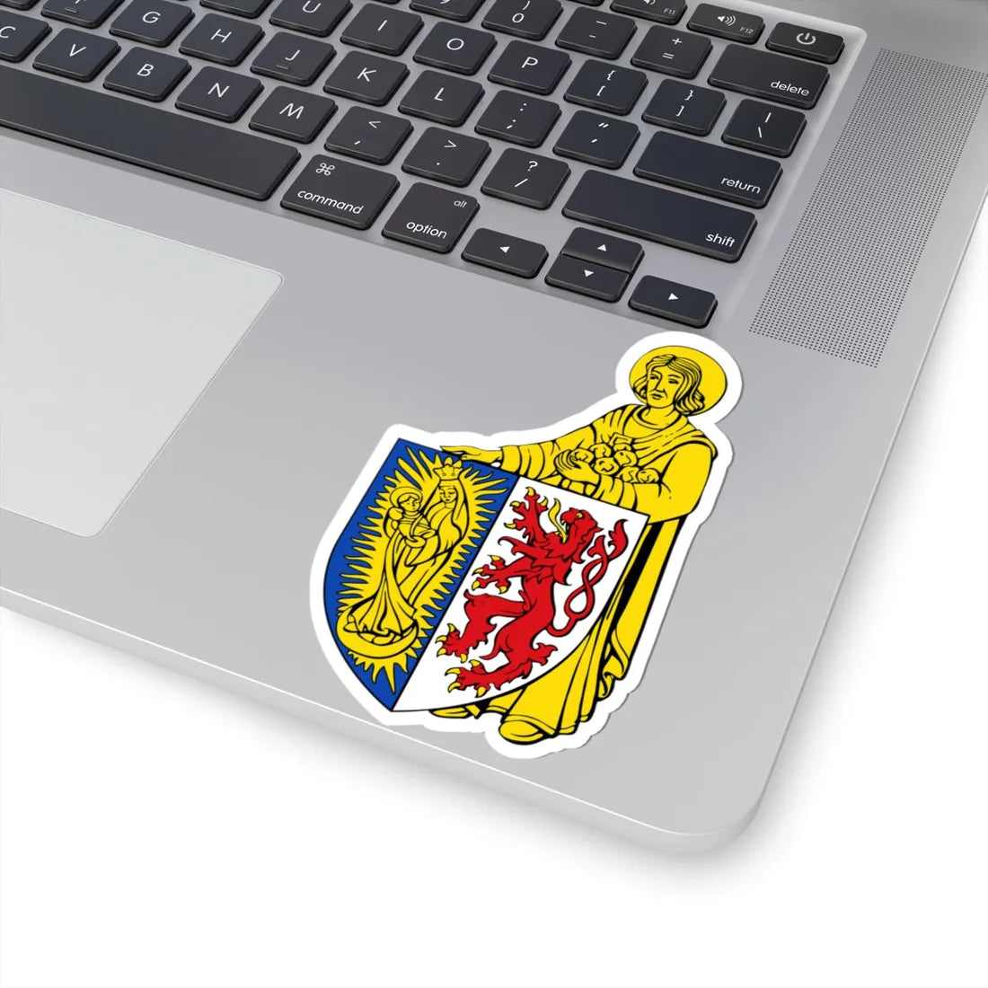 BE Lontzen COA transparent (Belgium) (Coat of Arms) STICKER Vinyl Kiss-Cut Decal - The Sticker Space