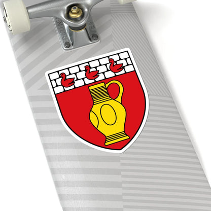 BE Raeren COA (Belgium) (Coat of Arms) STICKER Vinyl Kiss-Cut Decal - The Sticker Space