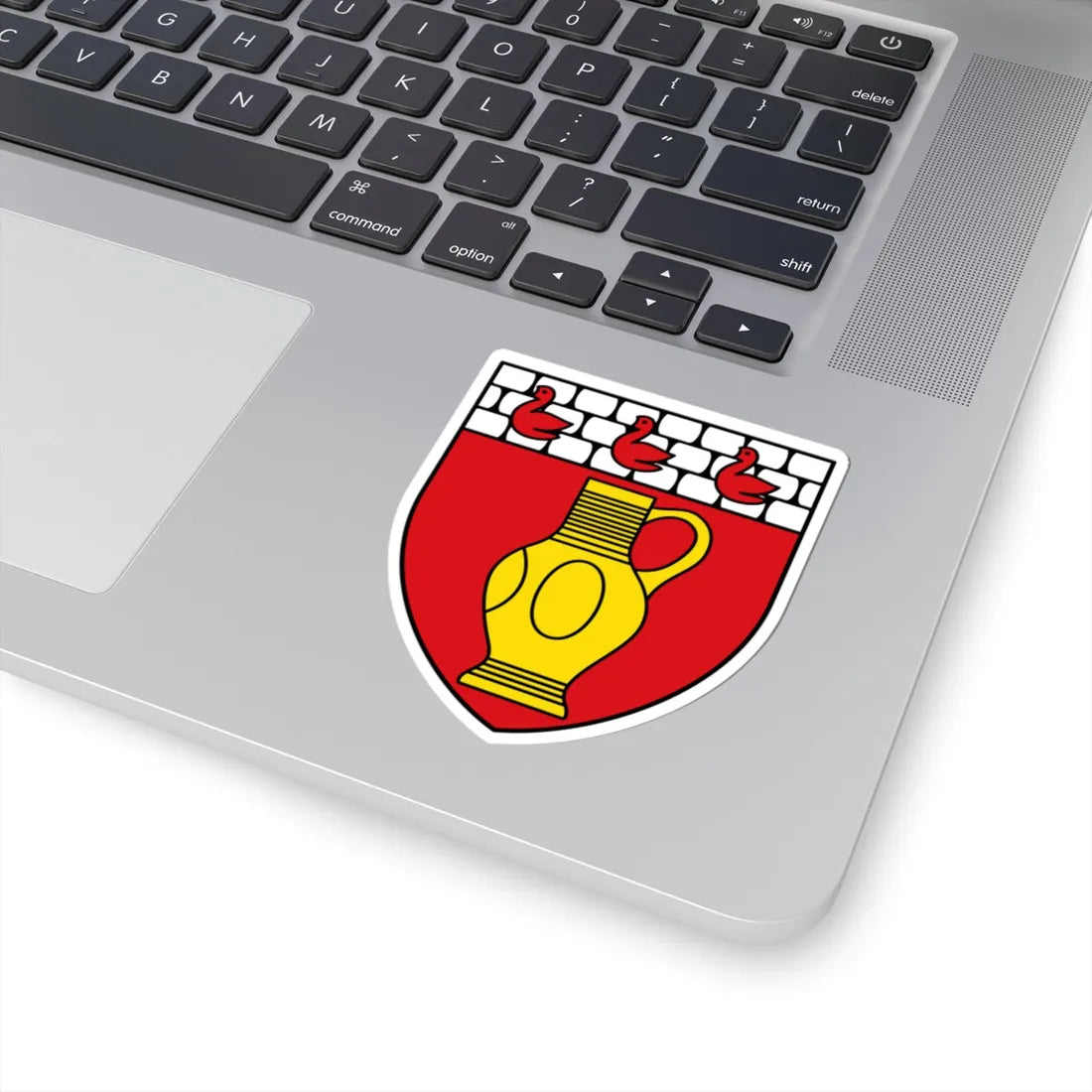 BE Raeren COA (Belgium) (Coat of Arms) STICKER Vinyl Kiss-Cut Decal - The Sticker Space